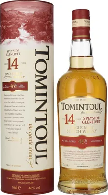 Image de Tomintoul 14 Years Old Single Malt Scotch Whisky 46% Vol. 0,7l en boîte cadeau