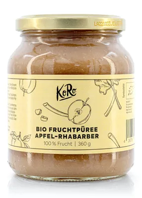 Produktbild von KoRo | Fruchtpüree Apfel-Rhabarber 360 g