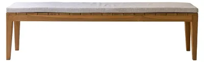 Produktbild von Gartenbank Teakholz massiv 180 cm mit Kissen