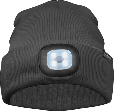 Produktbild von Primaster Mütze Beanie mit LED-Licht laden per USB