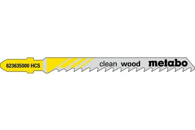 Produktbild von Metabo 25 Stichsägeblätter clean wood 74/ 4,0 mm, HCS, Type 23635