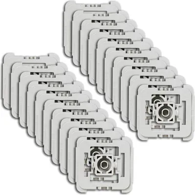 Immagine prodotto di Set di adattatori Homematic Gira 55, 20er Set