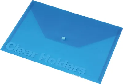 Produktbild von Dokumentenhülle A4 mit Druckknopf max. 120 Blatt blau