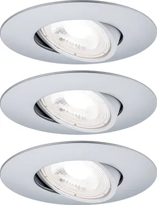 Produktbild von Paulmann Swivelling, Einbaustrahler, 1 Glühbirne(n), LED, 4,8 W, 3000 K, Chrom