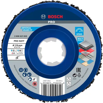 Productafbeelding van PRO N377 reinigingsschijf, 115 mm, 22,23 mm, X-Lock