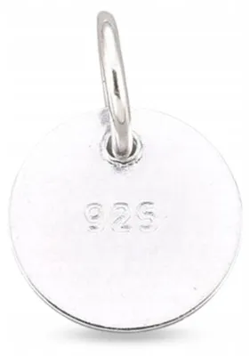 Produktbild von MIXFORM Silber 925 Anhänger Flach Rund Charms 8mm