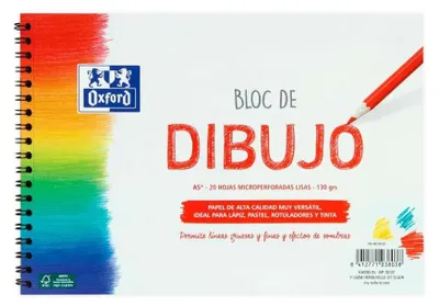 Produktbild von Oxford 400148231, Rot, Weiß, 130 g/m², 20 Blätter