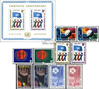 Produktbild von Briefmarken UNO - New York 1975 Mi 279-288 (kompl.Ausg.) Jahrgang 1975 komplett postfrisch Sondermarken
