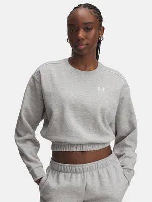 Productafbeelding van Under Armour Ua Rival Fleece Piped Crew - model: lichtgrijs, kleur: heather, maat: M