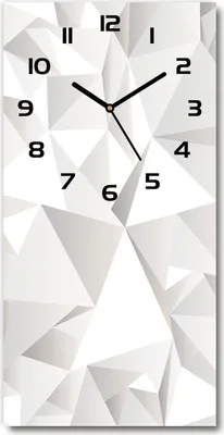 Produktbild von Wanduhr aus Glas – 30x60 cm - Glasbild - Glasuhr - Gehärtetes Glas -Abstrakter Hintergrund