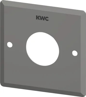 Zdjęcie produktu dla KWC AR Edelstahlabdeckplatte, 110x110 mm,  Bohrung für Betätigung, 2000105589