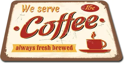 Produktbild von Inductie Kookplaatbeschermer We Serve Coffee 73x52 cm