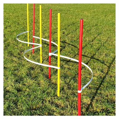 Produktbild von Agility - Slalom - mit 4 Slalombögen und 6 Slalomstangen in Rot/Gelb