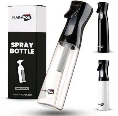 Obrázok produktu pre 300 ml priehľadná fľaša s rozprašovačom na vlasy a do domácnosti