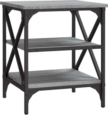 Obrázok produktu pre vidaXL Bočný stolík Grey Sonoma 40x42x50 cm Drevo Materiál