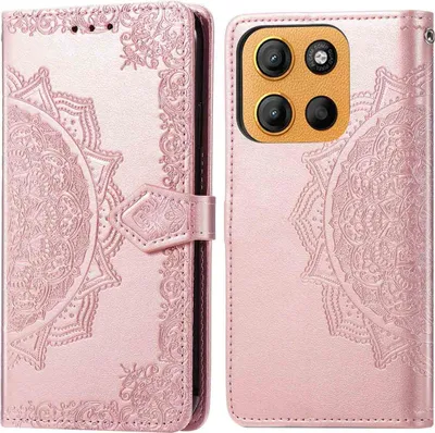 Image de imoshion Bibliothèque Mandala pour le Motorola Moto G15 / G15 Power - Rosé Goud