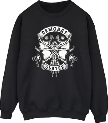 Produktbild von Netflix - "Stranger Things Demobat Slayer" Sweatshirt für Herren BI44921 (L) (Schwarz)