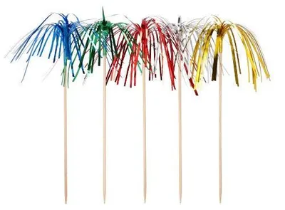 Produktbild von Papstar Cocktail-Palme 15,5 cm "Feuerwerk", 24 x 10 Stück