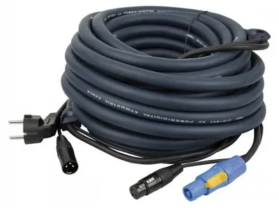 Productafbeelding van FP06 - Schuko/XLR M - powerCON/XLR V - DMX / Stroom - 20 meter