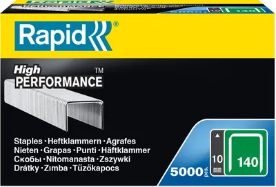 Obrázok produktu pre Rapid 11908111, Balík svoriek, 8 mm, 5000 svoriek, R14, R34, R44, R64, ALU740, ALU840, ALU940, R11, R311, E-tac, ESN114, R214, PS111, 110 mm, 46 mm