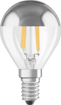 Obrázek produktu pro LED mini globe 34W/827 fil kl topforsp sølv E14 - C