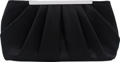 Produktbild von Schwarz Clutch Abendtasche Elegante Plissee Satin Formale Handtasche Einfache Klassische Geldbörse für Damen