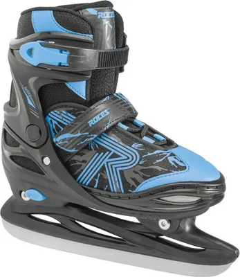 A single ice skate is shown against a white background.