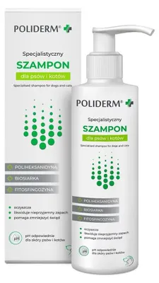Image de JM SANTE Poliderm - shampoing anti-pelliculaire pour chiens et chats – 250 ml