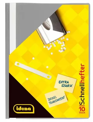 Produktbild von Idena Schnellhefter A4 PP grau