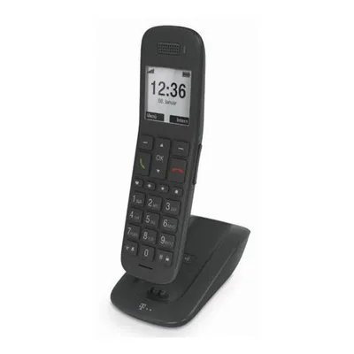 Zdjęcie produktu dla Telekom Speedphone 31, Telefon analogowy/DECT, Zestaw słuchawkowy bezprzewodowy, Głośnik, 100 wejścia, Nazwa i identyfikacja dzwoniącego, Czarny