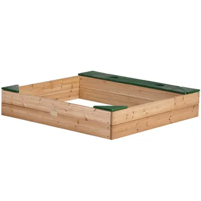 Obrázek produktu pro AXI Drewniana Piaskownica + Schowek Na Akcesoria + Plandeka