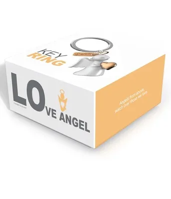 Image de Porte-clés métalmorphose amour ange | 1 pièce