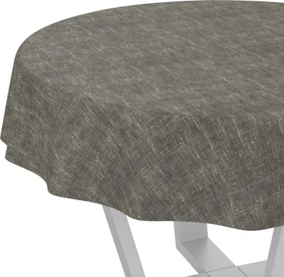 Produktbild von Tischdecke Melliert Anthrazit Rund 140cm Schnittkante