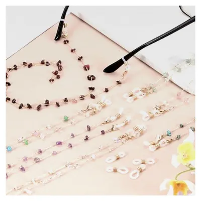 Produktbild von Brillenkette 74 cm mit Steinen für Damen, transparent