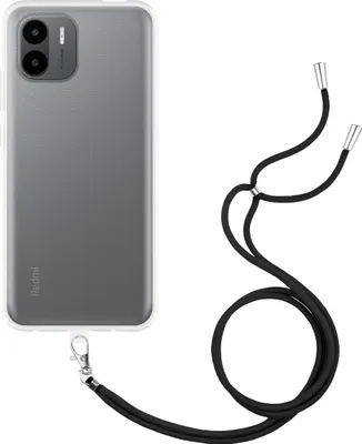 Image de Cazy Coque avec Cordon compatible avec Xiaomi Redmi A1 / A2 Coque avec Cordon - Coque Flexible - Transparant