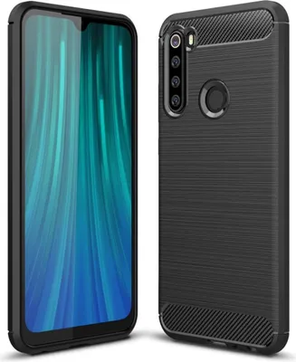 Produktbild von Xiaomi Redmi Note 8 TPU Case Carbon Fiber Optik Brushed Schutz Hülle Schwarz