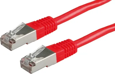 Produktbild von VALUE Patchkabel Cat.6 (Class E) S/FTP (PiMF), rot, 7 m