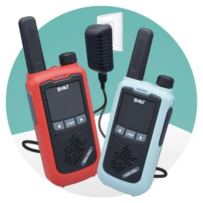 Produktbild von Buki Walkie Talkie wiederaufladbar - Kinderspielzeug mit 5km Reichweite