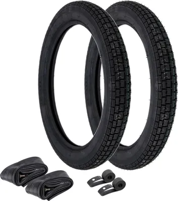 Produktbild von Set: 2x Reifen 2,50 x 16 Heidenau K 30 + 2x Schläuche + 2x Felgenband