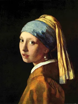 Produktbild von Johannes Vermeer Kunstdruck Bild - Das Mädchen Mit Dem Perlenohrring, 1665 (80 x 60 cm)