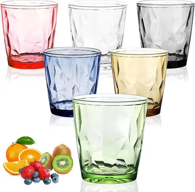 Productafbeelding van Waterglazen 330 ml, set van 6, kunststof, voor feest