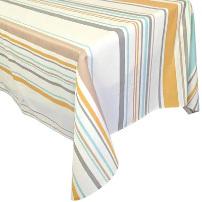 Produktbild von Rechteckiges Tischläufer, 170 x 170 cm, aus 100% Baumwolle, Senfbeigefarbe