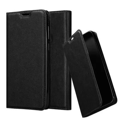Produktbild von Cadorabo Hülle für Samsung Galaxy A6s Schutz Hülle in Schwarz Handyhülle Etui Case Cover Magnetverschluss