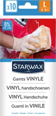 Image de Gants Vinyle Poudrés Lot De 10 - Starwax