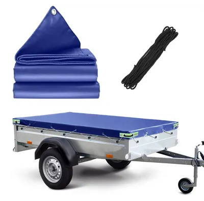 Zdjęcie produktu dla Elzusha - Wodoodporna plandeka do przyczep, 208 x 114 cm, wytrzymały PVC