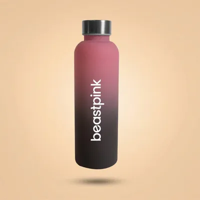 Produktbild von GymBeam - Thirst Trap Trinkflasche (500 ml) in Gradient - BeastPink
