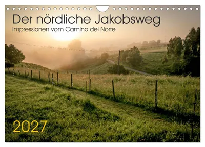Produktbild von Der nördliche Jakobsweg (Wandkalender 2027 DIN A4 quer), CALVENDO Monatskalender