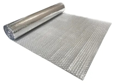 Produktbild von 1 Rolle ALU-TOP Luftpolsterfolie 120cm x 5m PET mit ALU metallisiert 4-lagig 230my