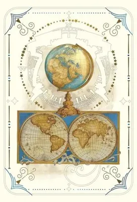Image de Carnet 12 x 18 cm + enveloppe Globus - DaVinci