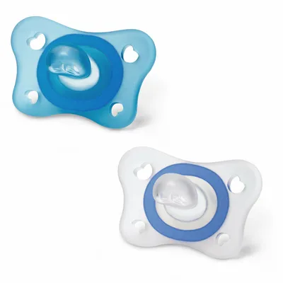 Produktbild von Chicco Nuggi Physioforma Mini Soft 2er, Ultraweicher Schnuller, Kieferorthopädisch, Silikon, Junge/Mädchen
